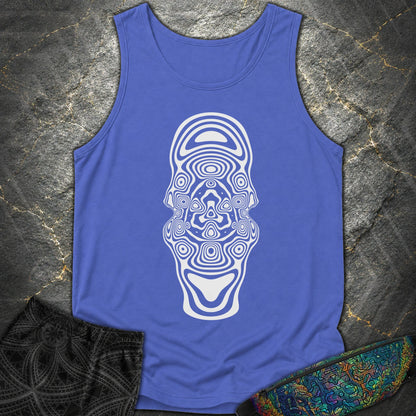 Mind Blown Comfort Tank Top - Mind Blown Comfort Tank Top - Flo Blue