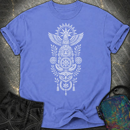 Totem White - Totem White Comfort T-Shirt - Flo Blue