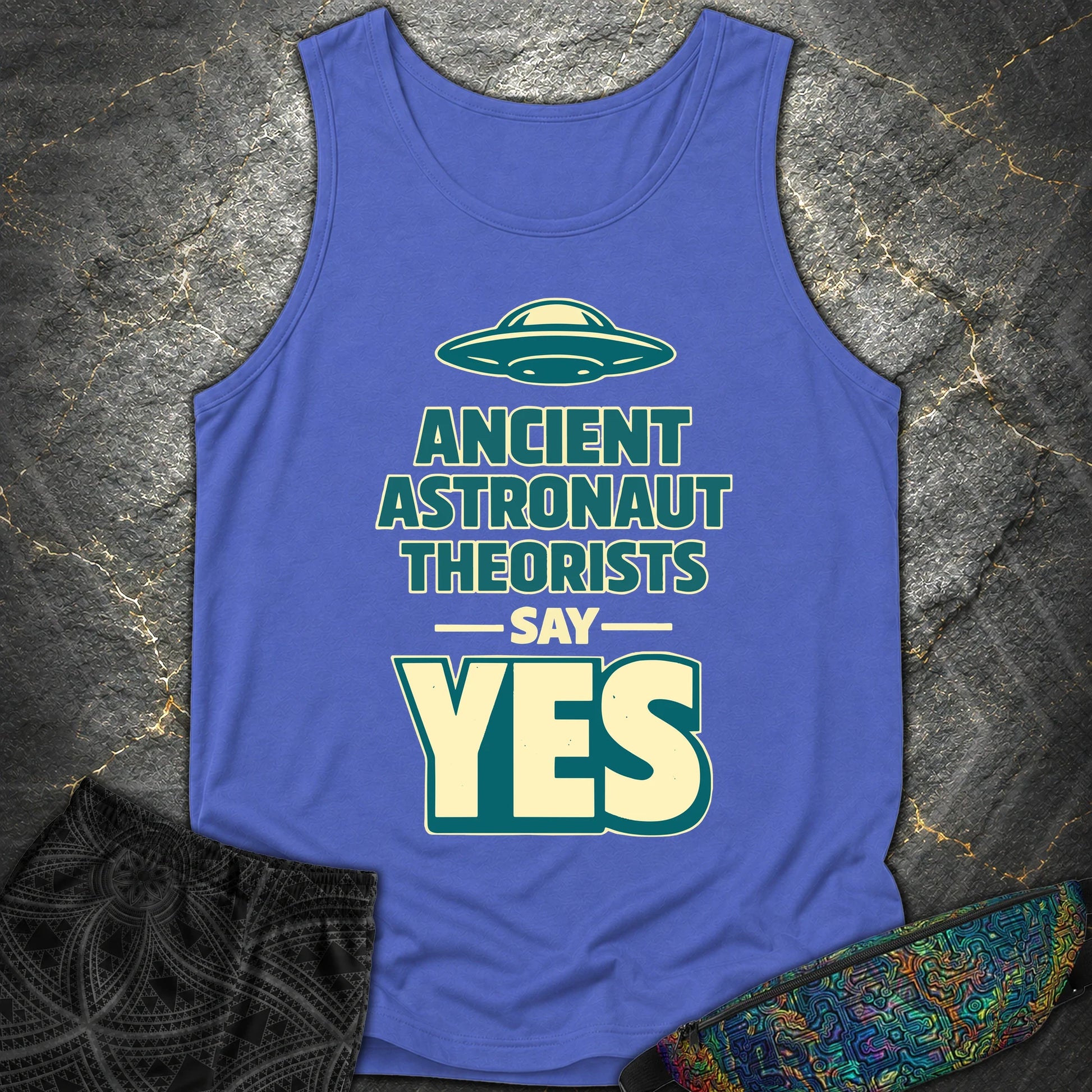 Ancient Teaorist Blue - Ancient Teaorist Blue Comfort Tank Top - Flo Blue