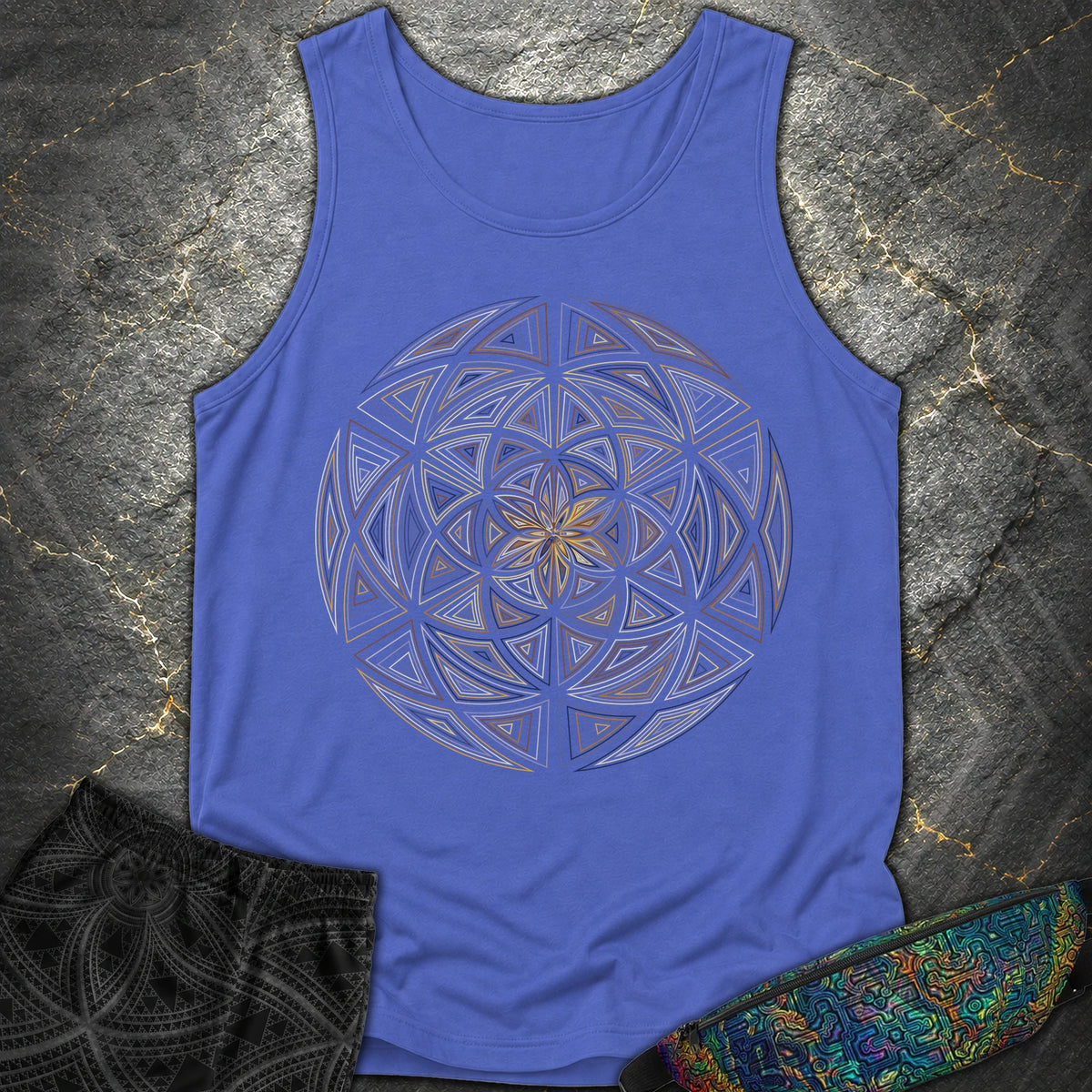 Seed Expansion Comfort Tank Top - Seed Expansion Comfort Tank Top - Flo Blue