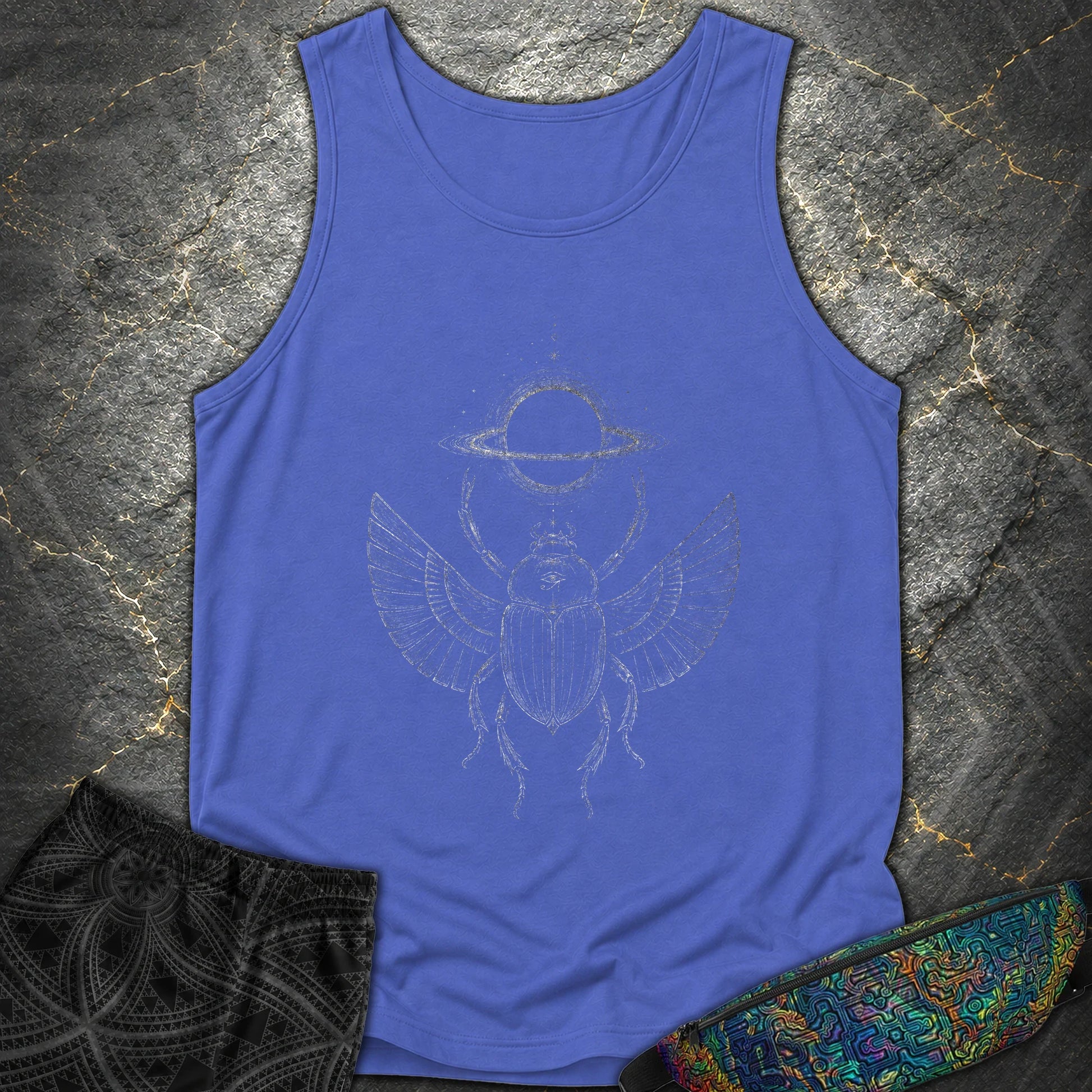 Void Scarab - Void Scarab Comfort Tank Top - Flo Blue