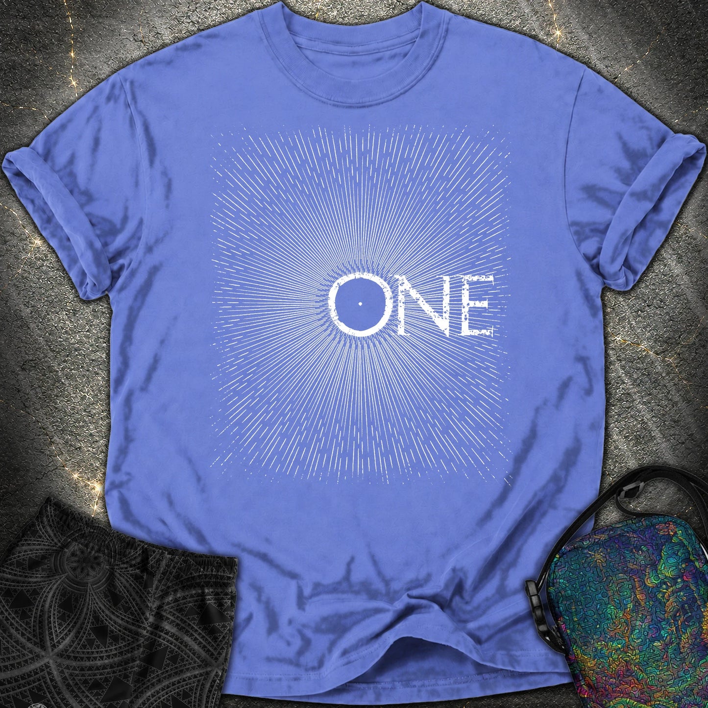 We Are All One Comfort T-Shirt - We Are All One Comfort T-Shirt - Flo Blue
