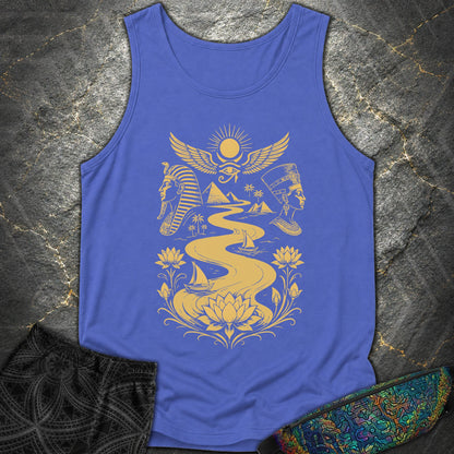 Golden Nile Between Two Crowns - Golden Nile Between Two Crowns Comfort Tank Top - Flo Blue