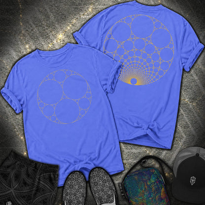 Apollonian Gasket 2 Sided T-Shirt - Apollonian Gasket 2 Sided Comfort T-Shirt - Flo Blue