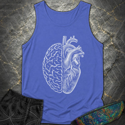 Heart Brain - Heart Brain Comfort Tank Top - Flo Blue