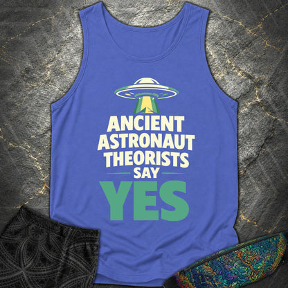 Ancient Astronaut Sey Yes 2 - Ancient Astronaut Sey Yes 2 Comfort Tank Top - Flo Blue