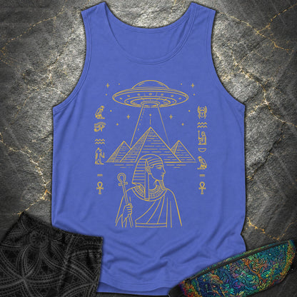 Pyramid Signal Over the Pharaoh - Pyramid Signal Over the Pharaoh Comfort Tank Top - Flo Blue