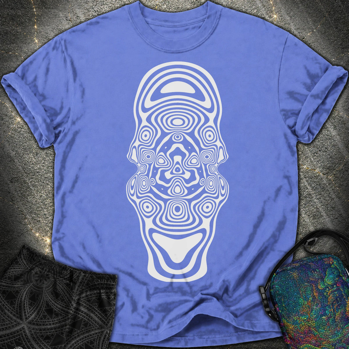 Mind Blown Comfort T-Shirt - Mind Blown Comfort T-Shirt - Flo Blue