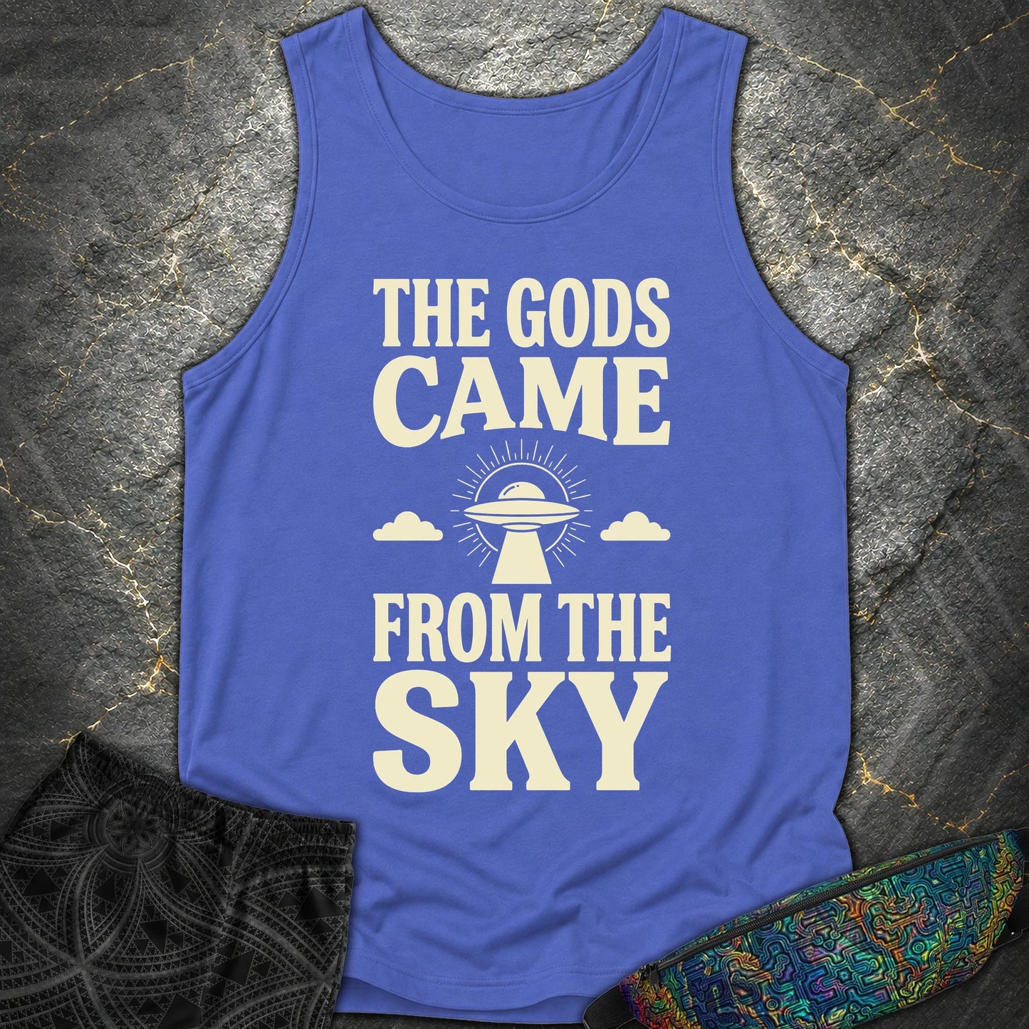 The Gods Come - The Gods Come Comfort Tank Top - Flo Blue