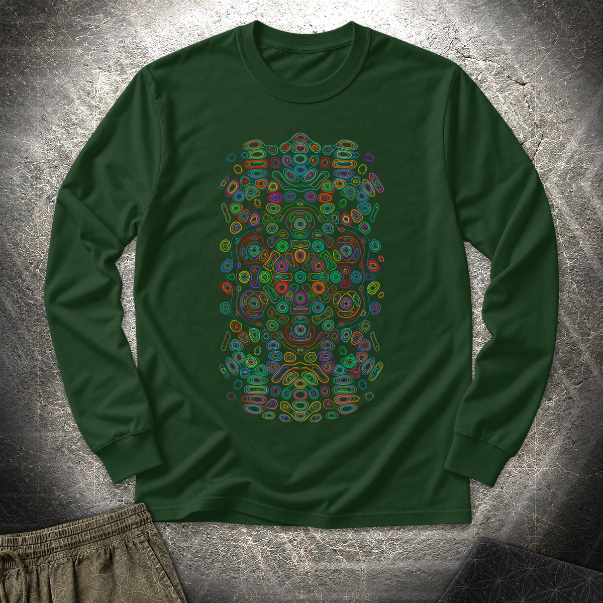 Frequency Of Color - Frequency Of Color Long Sleeve Shirt - Forest Green