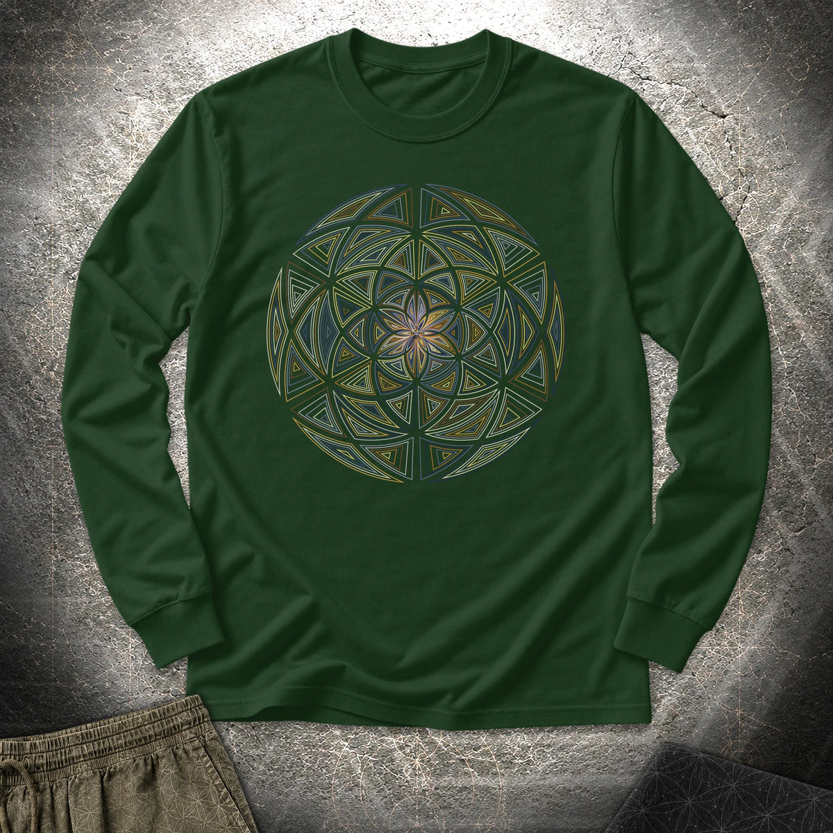 Seed Expansion Long Sleeve Shirt - Seed Expansion Long Sleeve Shirt - Forest Green