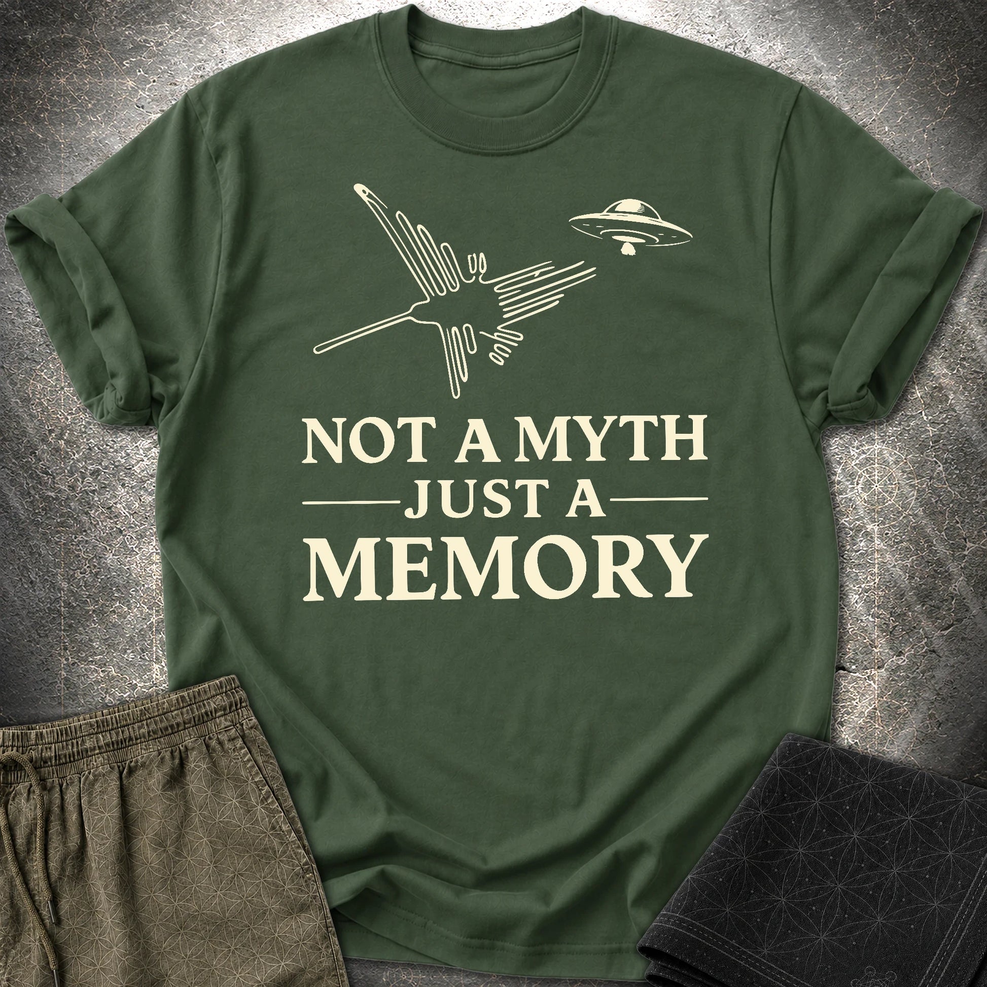 NOT MYTH JUST MEMORY - NOT MYTH JUST MEMORY T-Shirt - Forest Green