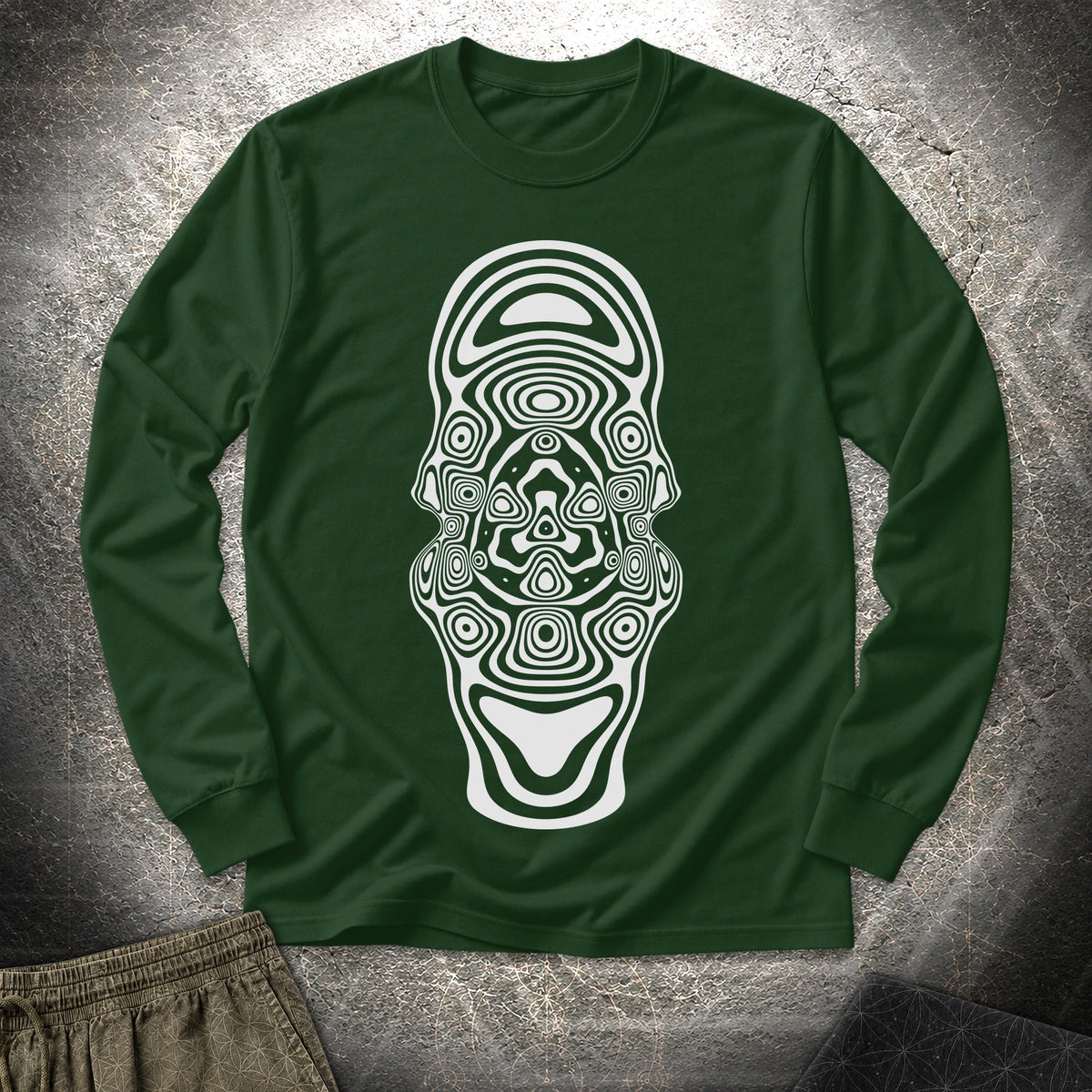 Mind Blown Long Sleeve Shirt - Mind Blown Long Sleeve Shirt - Forest Green