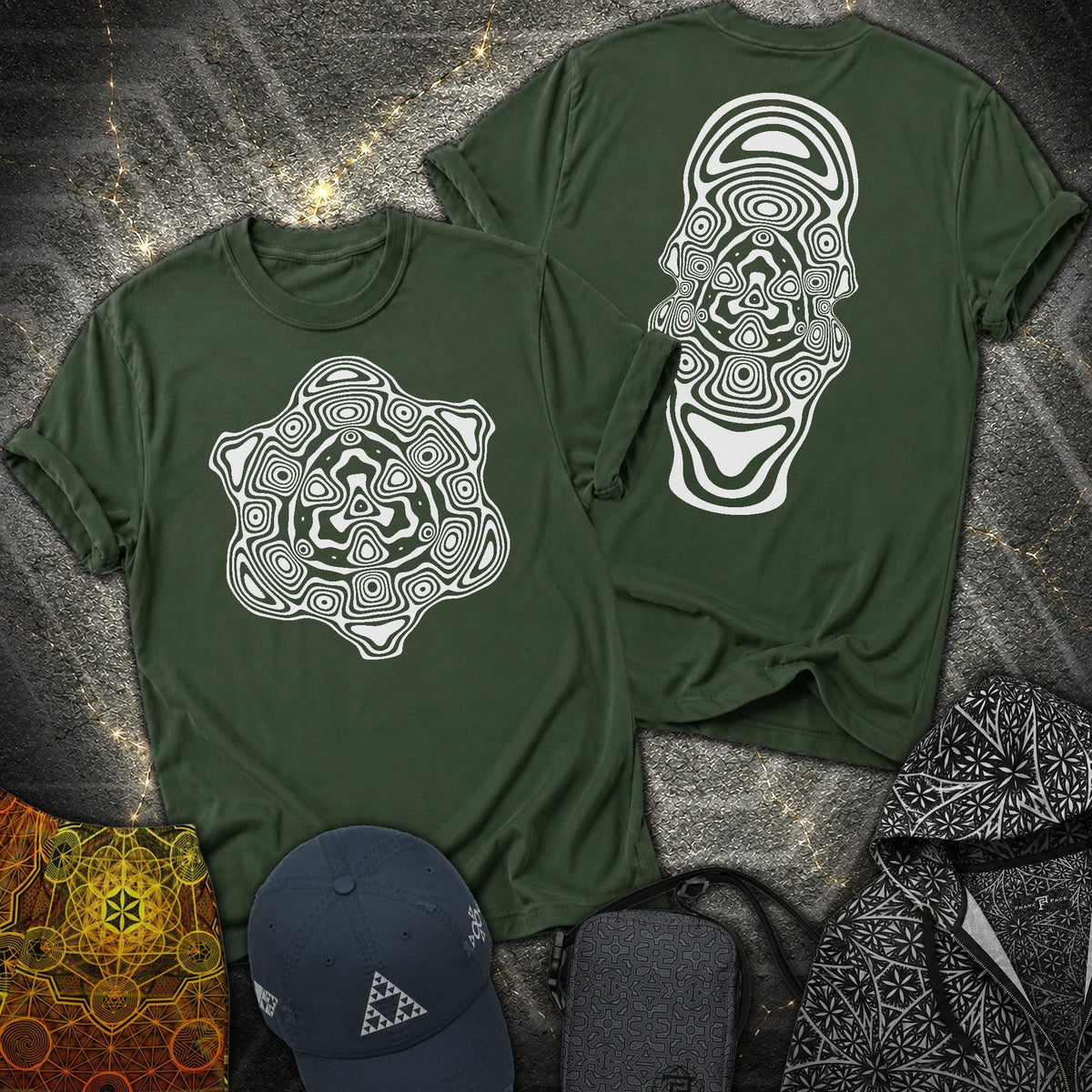 Mind Blown 2 Sided T-Shirt - Mind Blown 2 Sided T-Shirt - Forest Green