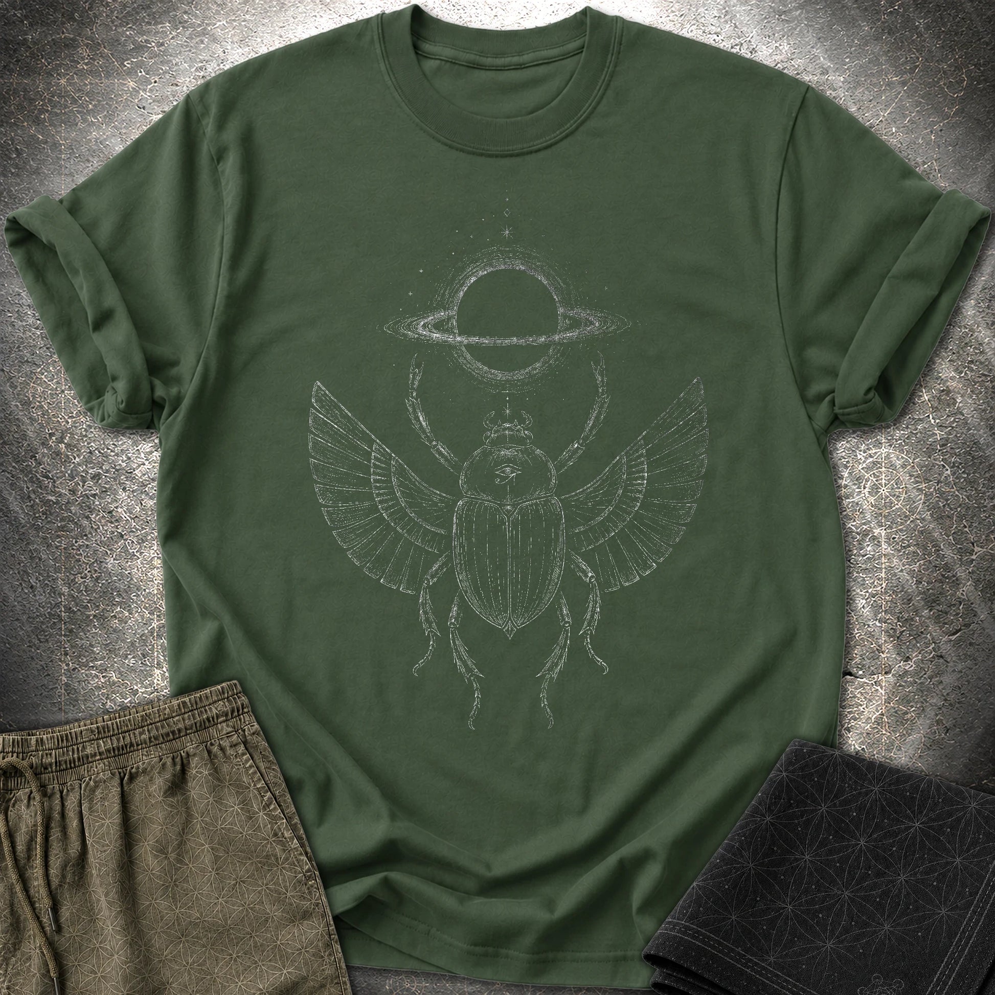 Void Scarab T-Shirt - Void Scarab T-Shirt - Forest Green