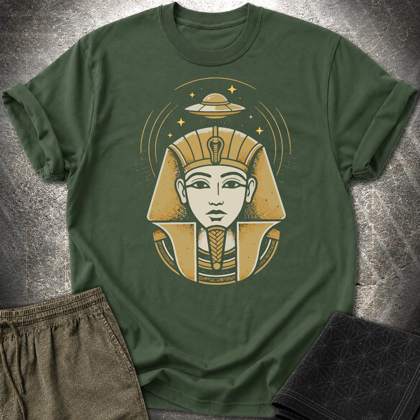 Faraon Ufo - Faraon Ufo T-Shirt - Forest Green