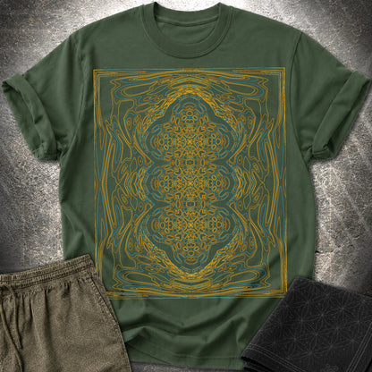 Kaleidoscopic Wave - Kaleidoscopic Wave T-Shirt - Forest Green