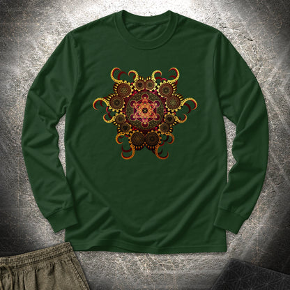 Organic Metatron - Organic Metatron Long Sleeve Shirt - Forest Green