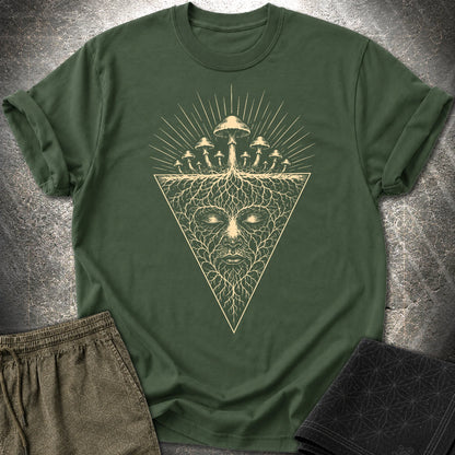 Mycelium Consciousness - Mycelium Consciousness T-Shirt - Forest Green