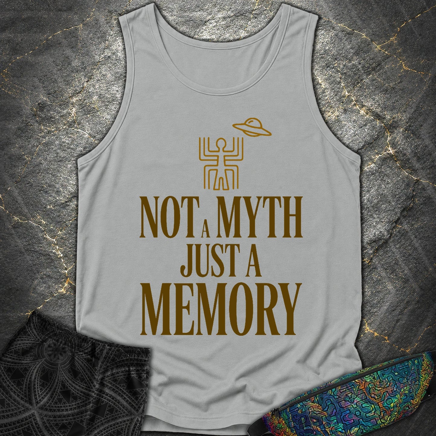 Not A Myth Ciemne - Not A Myth Ciemne Comfort Tank Top - Granite