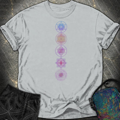 Sacred Geometry Comfort T-Shirt - Sacred Geometry Comfort T-Shirt - Granite