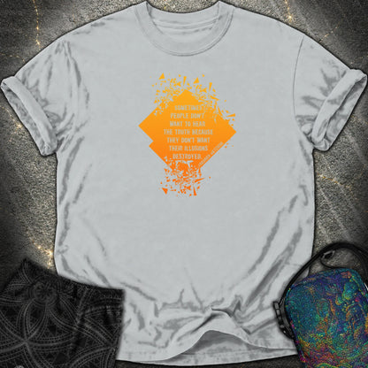 Friedrich Nietzsche Comfort T-Shirt - Friedrich Nietzsche Comfort T-Shirt - Granite