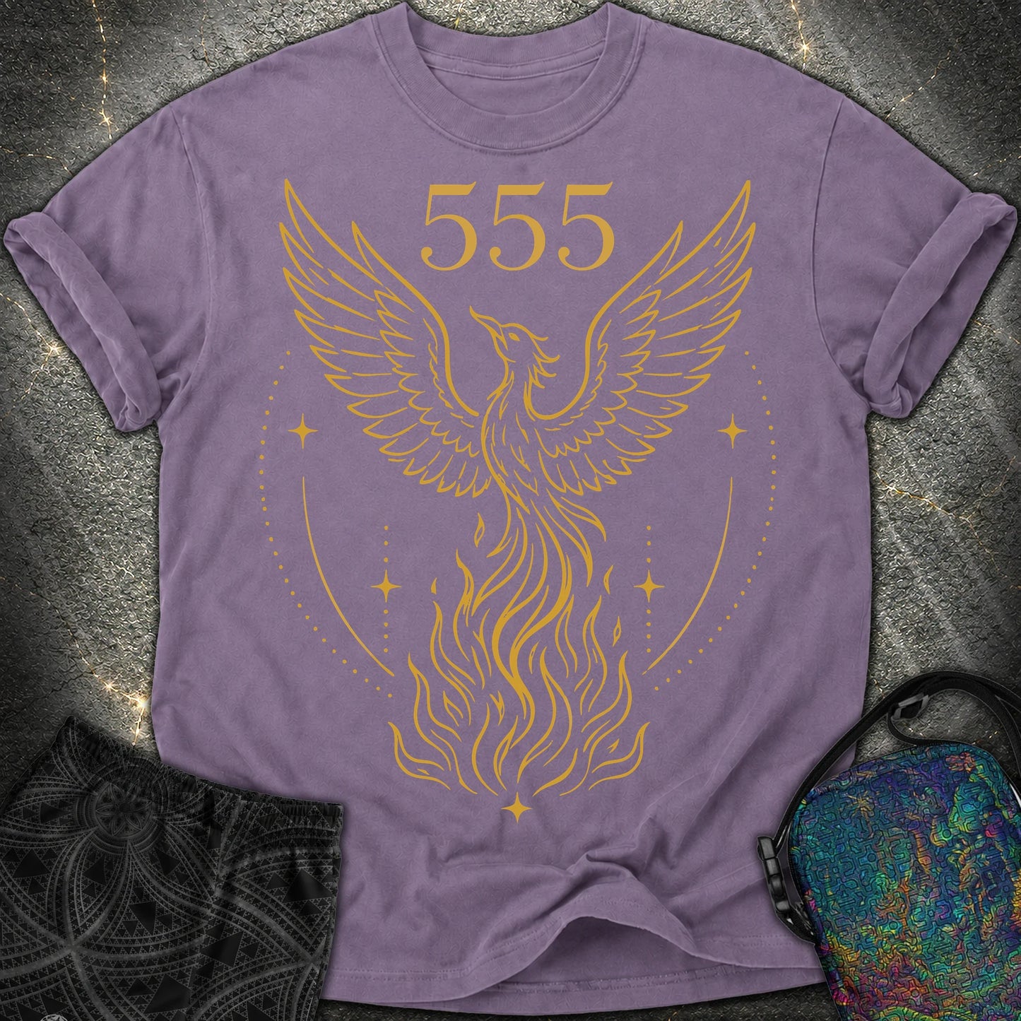 555 Angel Number Rebirth Comfort T-Shirt - 555 Angel Number Rebirth Comfort T-Shirt - Grape