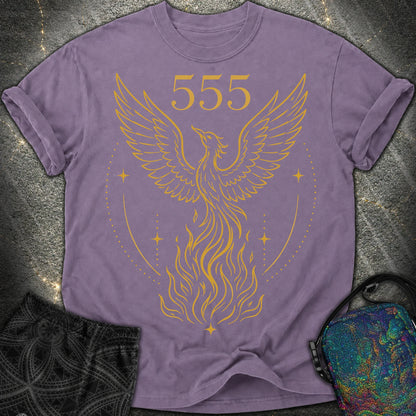 555 Angel Number Rebirth Comfort T-Shirt - 555 Angel Number Rebirth Comfort T-Shirt - Grape