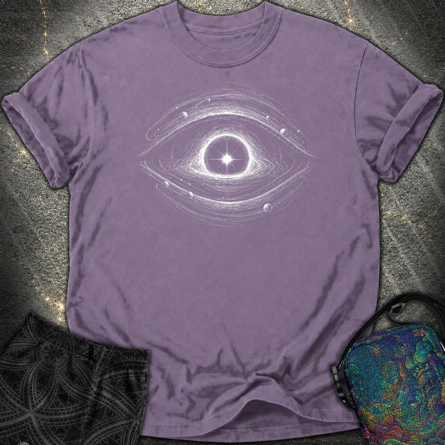 Eye Of The Void Comfort T-Shirt - Eye Of The Void Comfort T-Shirt - Grape