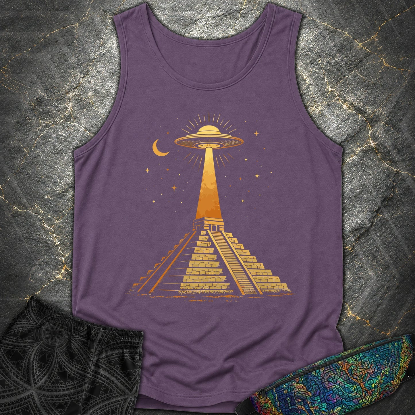 Piramida Majów I UFO - Piramida Majów I UFO Comfort Tank Top - Grape