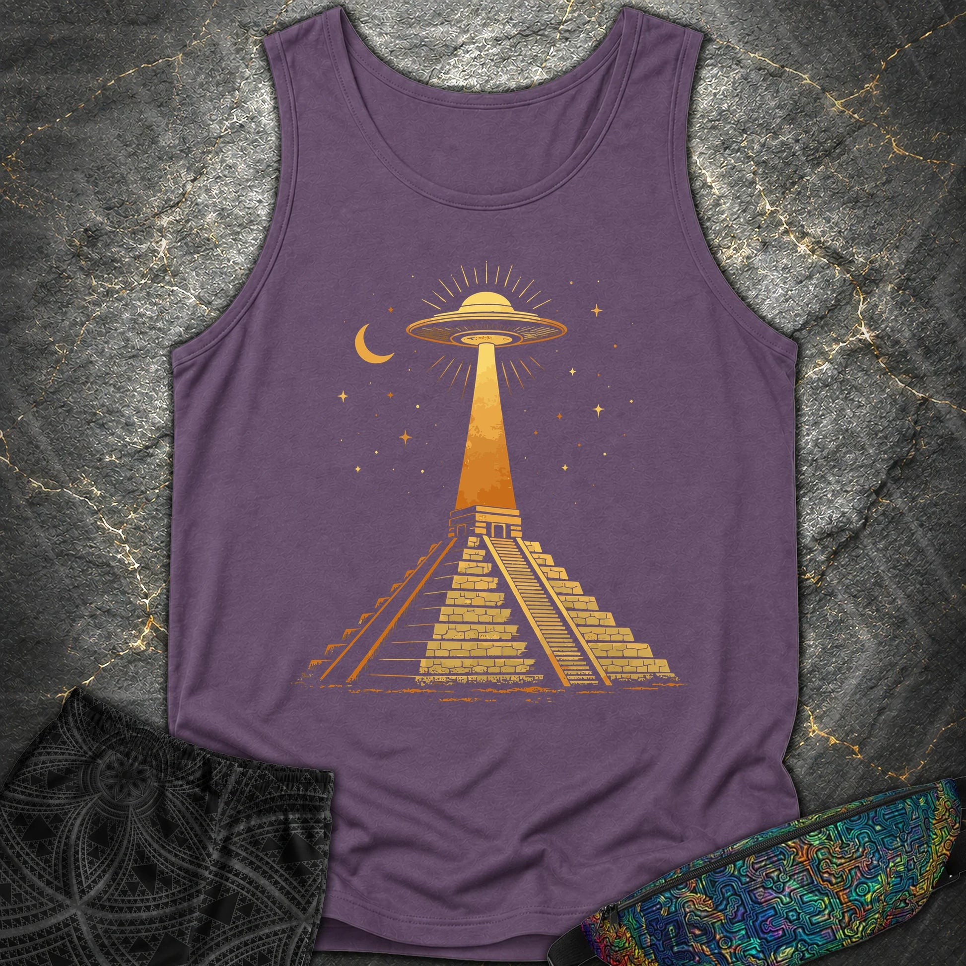 Piramida Majów I UFO - Piramida Majów I UFO Comfort Tank Top - Grape