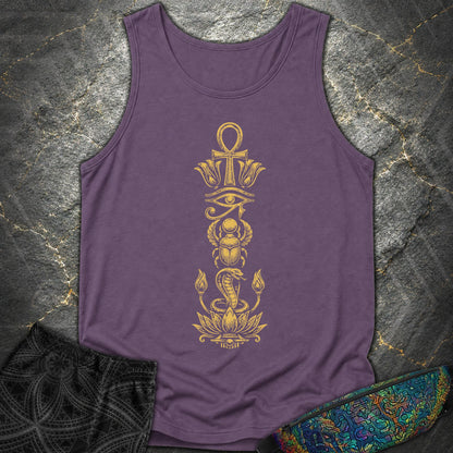 Ancient Egyptian Symbol Totem - Ancient Egyptian Symbol Totem Comfort Tank Top - Grape