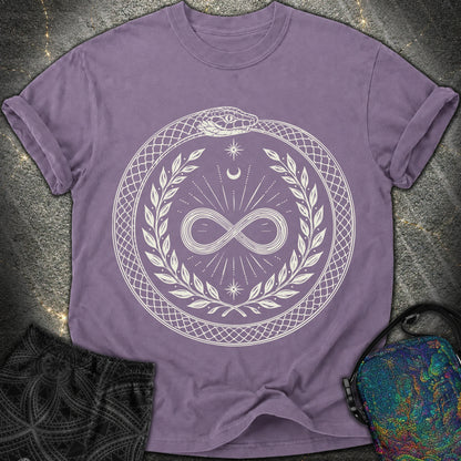 888 Ouroboros Infinity Unisex Comfort T-Shirt - 888 Ouroboros Infinity Unisex Comfort T-Shirt - Grape