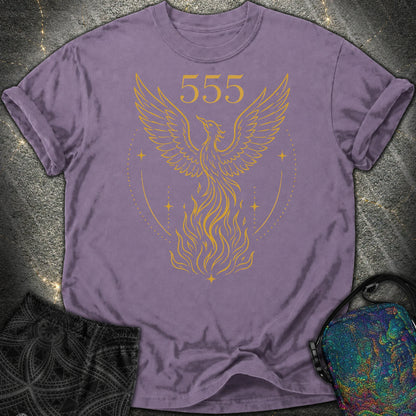 555 Angel Number Rebirth Comfort T-Shirt - 555 Angel Number Rebirth Comfort T-Shirt - Grape