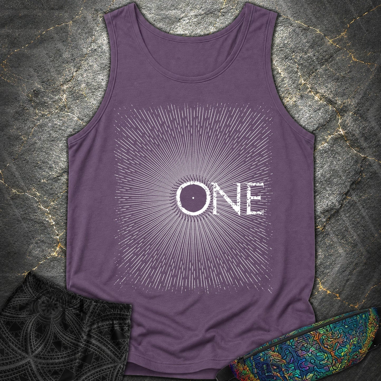 We Are All One Comfort Tank Top - We Are All One Comfort Tank Top - Grape