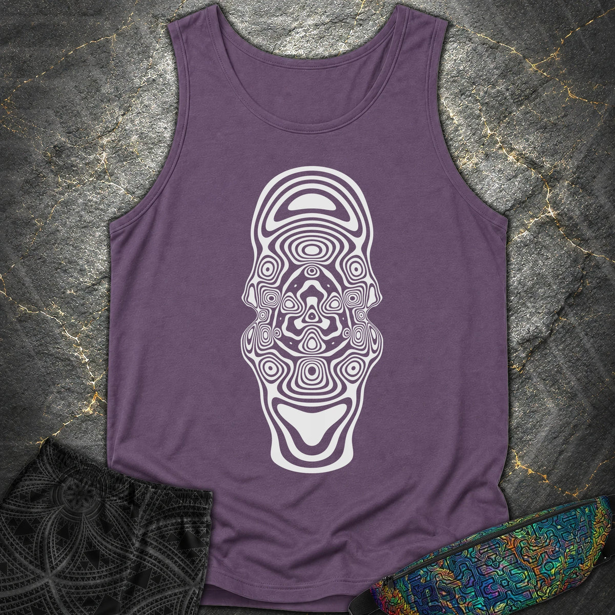 Mind Blown Comfort Tank Top - Mind Blown Comfort Tank Top - Grape