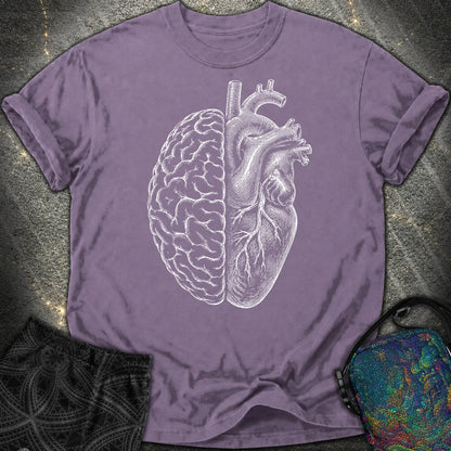 Heart Brain Comfort T-Shirt - Heart Brain Comfort T-Shirt - Grape