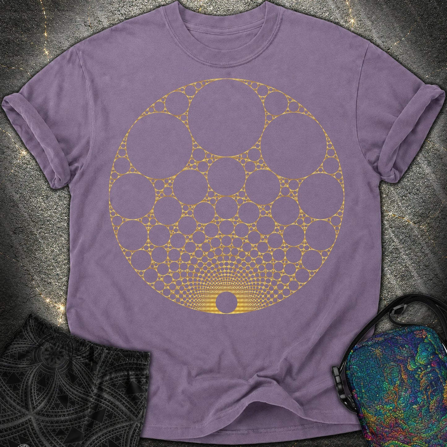 Apollonian Gasket T-Shirt - Apollonian Gasket Comfort T-Shirt - Grape