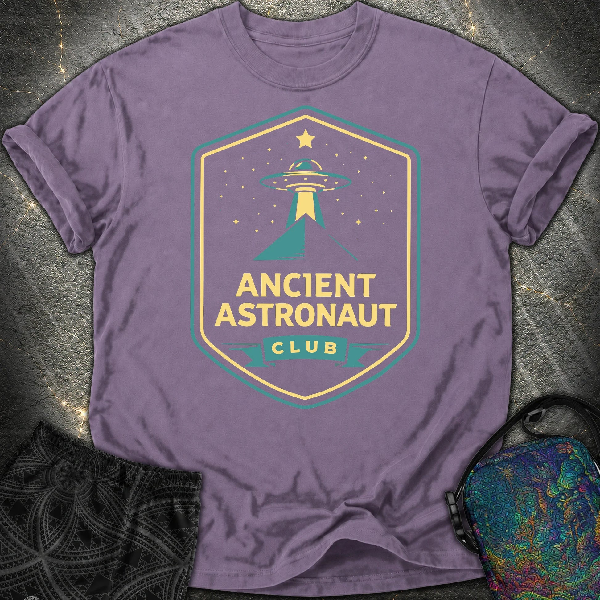 Ancient Astronaut Club - Ancient Astronaut Club Comfort T-Shirt - Grape