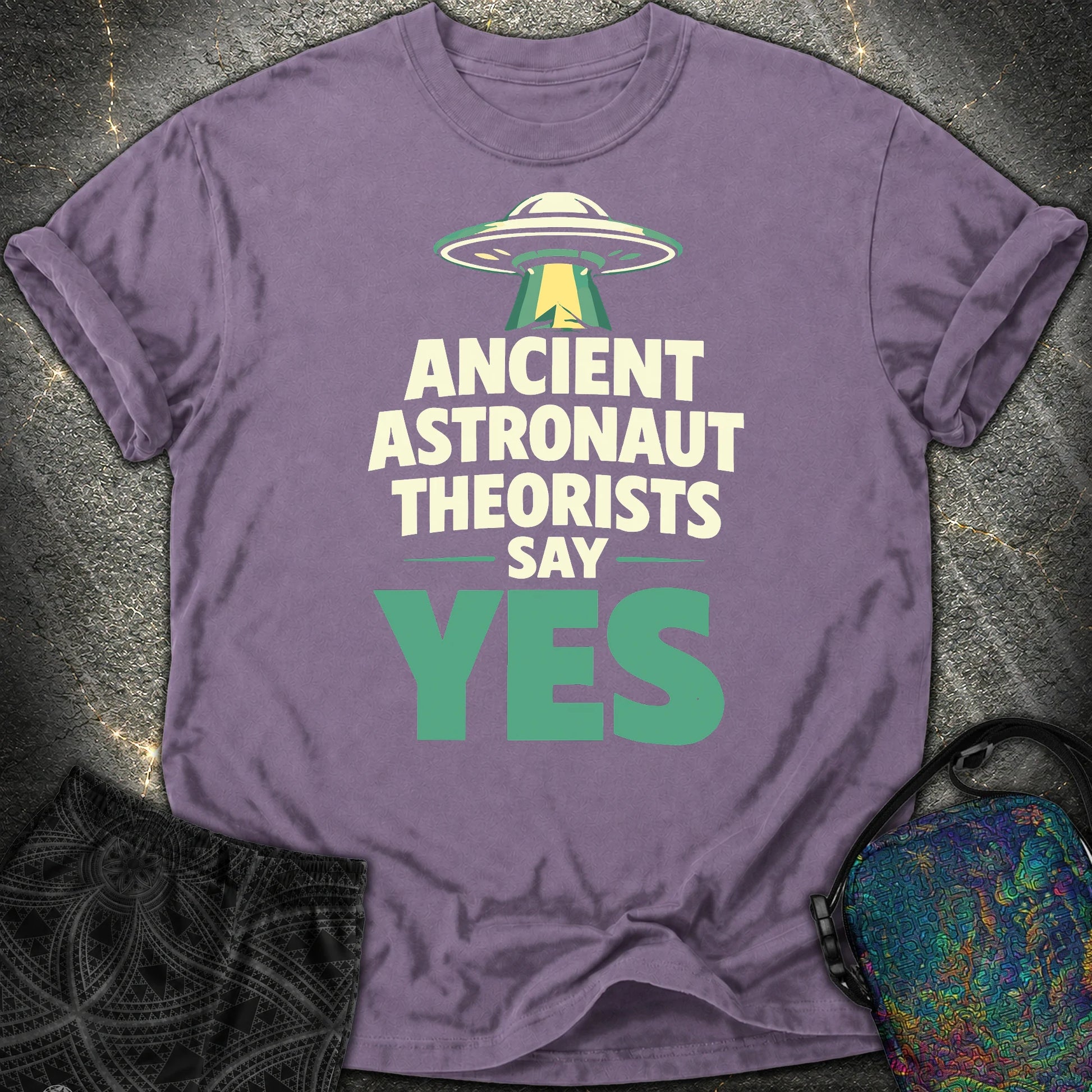 Ancient Astronaut Sey Yes 2 - Ancient Astronaut Sey Yes 2 Comfort T-Shirt - Grape