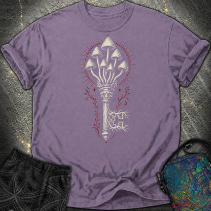 The Mushroom Key Comfort T-Shirt - The Mushroom Key Comfort T-Shirt - Grape