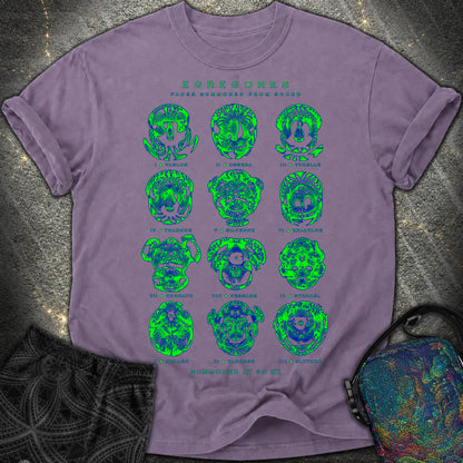 Egregores Cymatic Faces Comfort T-Shirt - Egregores Cymatic Faces Comfort T-Shirt - Grape