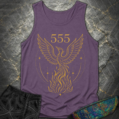555 Angel Number Rebirth Comfort Tank Top - 555 Angel Number Rebirth Comfort Tank Top - Grape