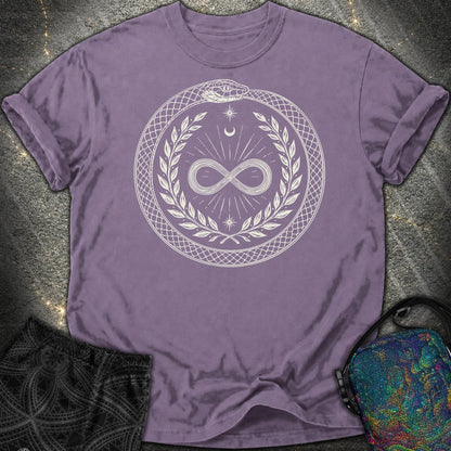 888 Ouroboros Infinity Comfort T-Shirt - 888 Ouroboros Infinity Comfort T-Shirt - Grape