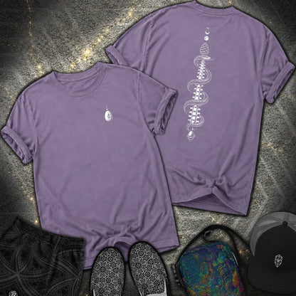 Sacred Coil 2 Sided Comfort T-Shirt - Sacred Coil 2 Sided Comfort T-Shirt - Grape