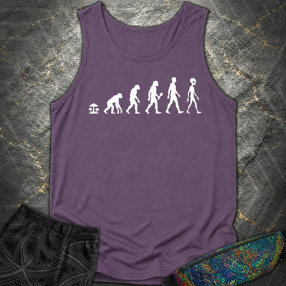 Mushroom Evolution Transformation Comfort Tank - Mushroom Evolution Transformation Comfort Tank - Grape