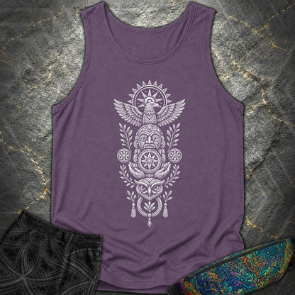 Totem White - Totem White Comfort Tank Top - Grape
