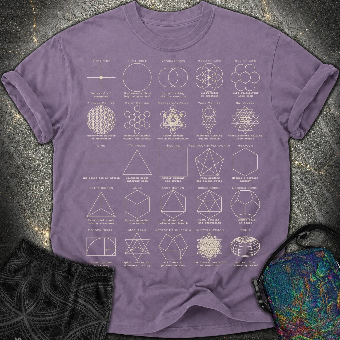 Updated! Sacred Geometry T-Shirt, Flower of Life Metatron’s Cube Merkaba Spiritual Comfort T-Shirt - Updated! Sacred Geometry T-Shirt, Flower of Life Metatron’s Cube Merkaba Spiritual Comfort T-Shirt - Grape