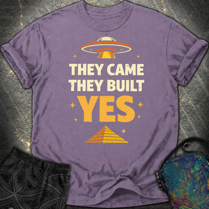 They Came They Built Yes - They Came They Built Yes Comfort T-Shirt - Grape