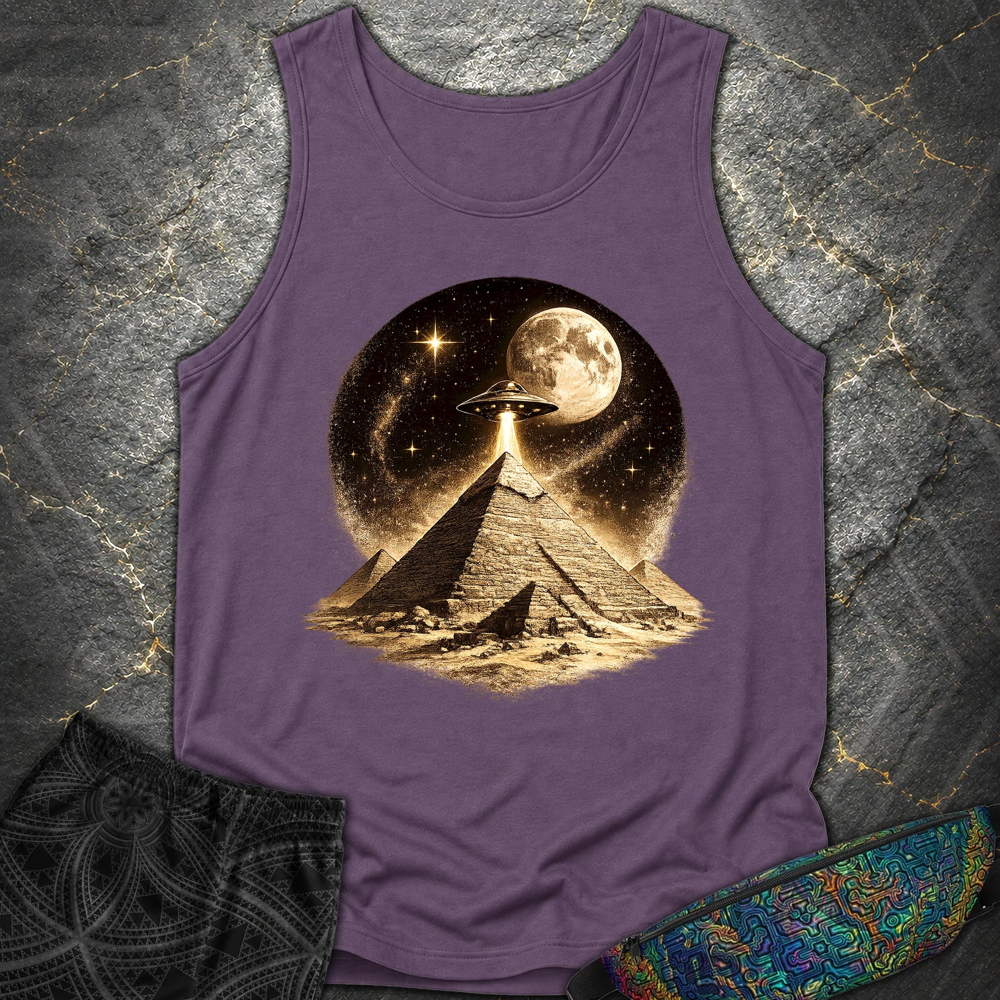 Giza Pyramid Maøe - Giza Pyramid Maøe Comfort Tank Top - Grape